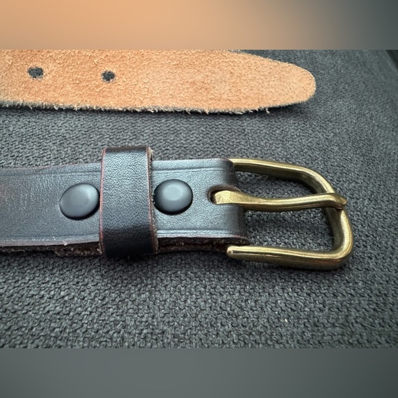 J. Crew brown genuine‎ leather women’s belt size M - Picture 4 of 7